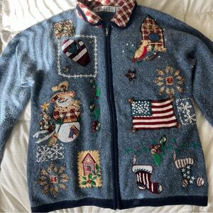 early 2000's vintage christmas sweater